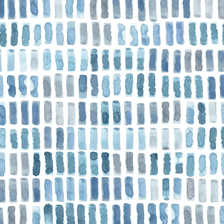 2975-26224 Brynne Indigo Watercolor Wallpaper