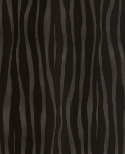 300551 Burchell Chocolate Zebra Flock Wallpaper