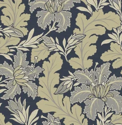 2970-26141 Butterfield Navy Floral Wallpaper