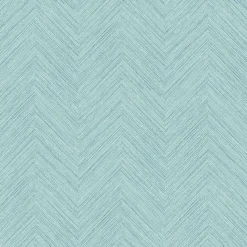3120-13671 Caladesi Aqua Faux Linen Wallpaper