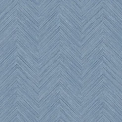 3120-13678 Caladesi Blue Faux Linen Wallpaper