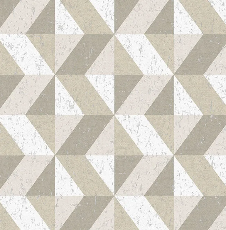 2896-25313 Cerium Dark Grey Concrete Geometric Wallpaper