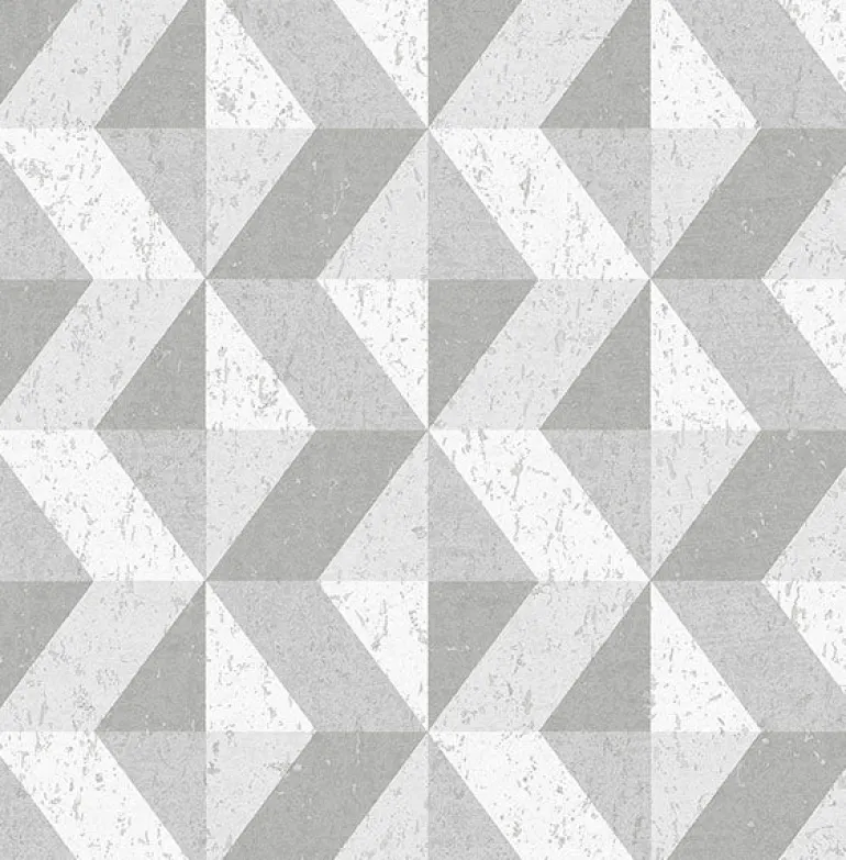 2908-25314 Cerium Grey Concrete Geometric Wallpaper