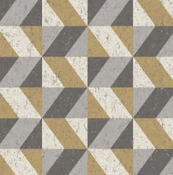 2896-25311 Cerium Moss Concrete Geometric Wallpaper