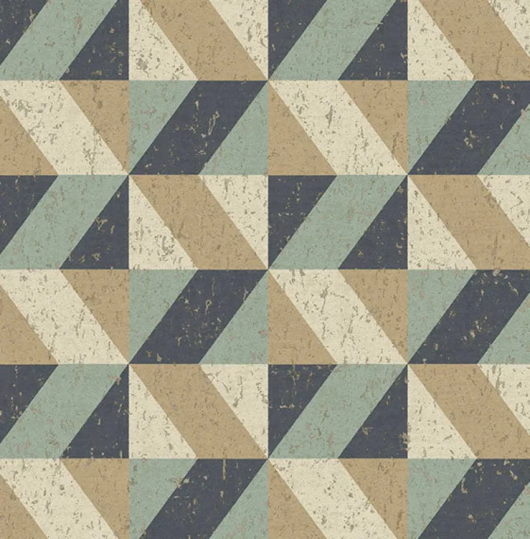 2908-25310 Cerium Multicolor Concrete Geometric Wallpaper
