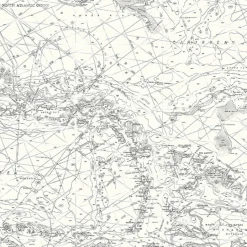 3120-16179 Charts Black Map Wallpaper