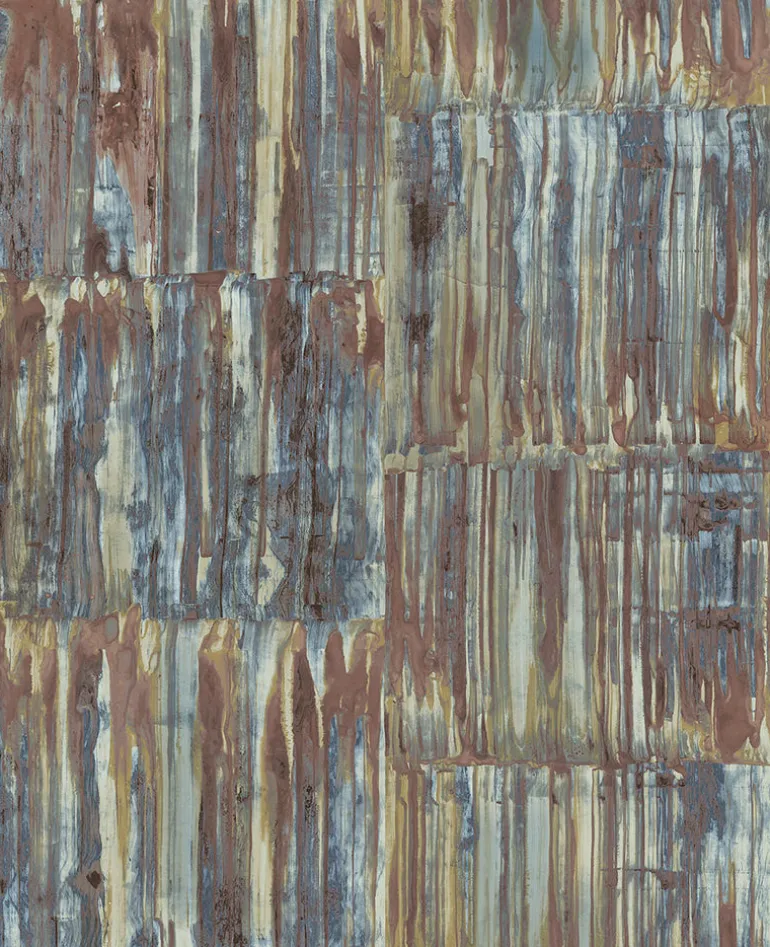 2922-24064 Chavez Multicolor Patina Panels Wallpaper