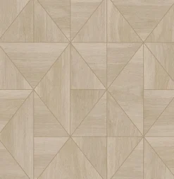 2896-25323 Cheverny Beige Wood Tile Wallpaper