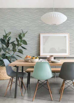 2975-87364 Chorus Seafoam Wave Wallpaper