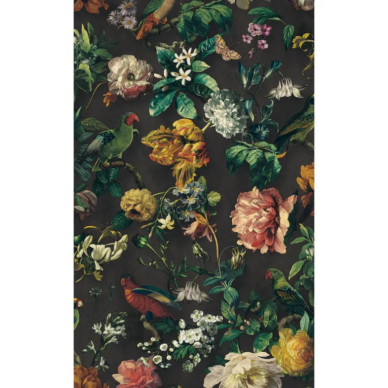307300 Claude Black Floral Wallpaper