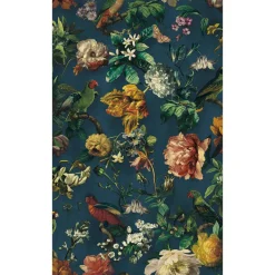 307306 Claude Navy Floral Wallpaper