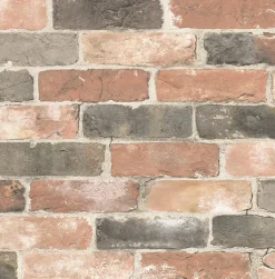 2904-22320 Cody Red Reclaimed Bricks Wallpaper
