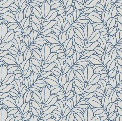 2971-86323 Coraline Blue Leaf Wallpaper