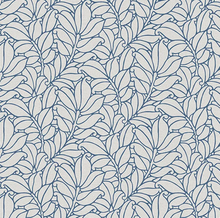2971-86323 Coraline Blue Leaf Wallpaper