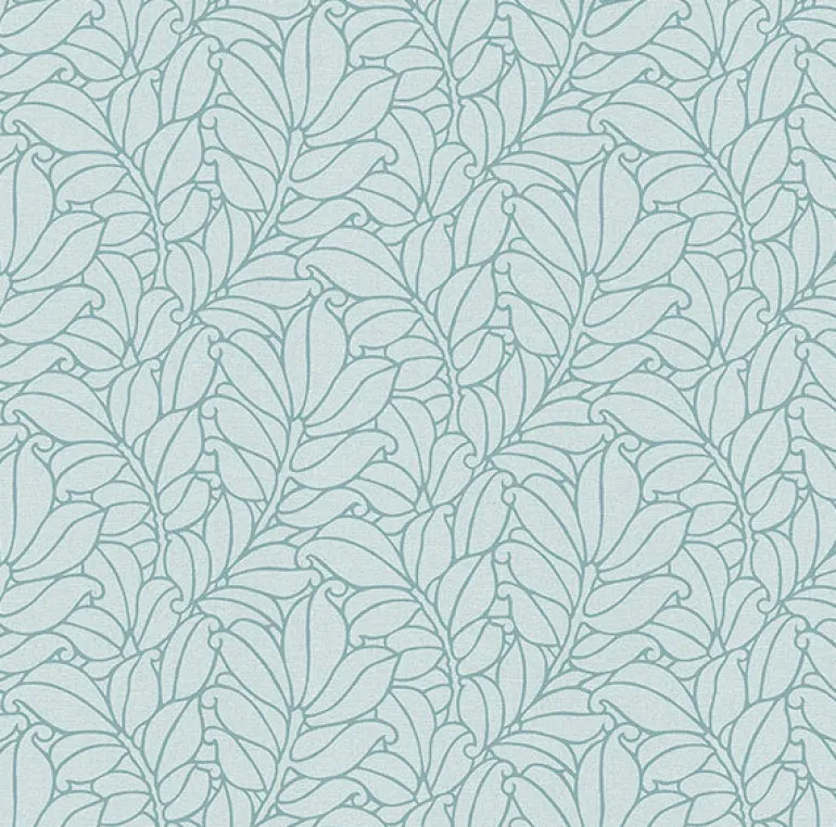 2971-86321 Coraline Teal Leaf Wallpaper