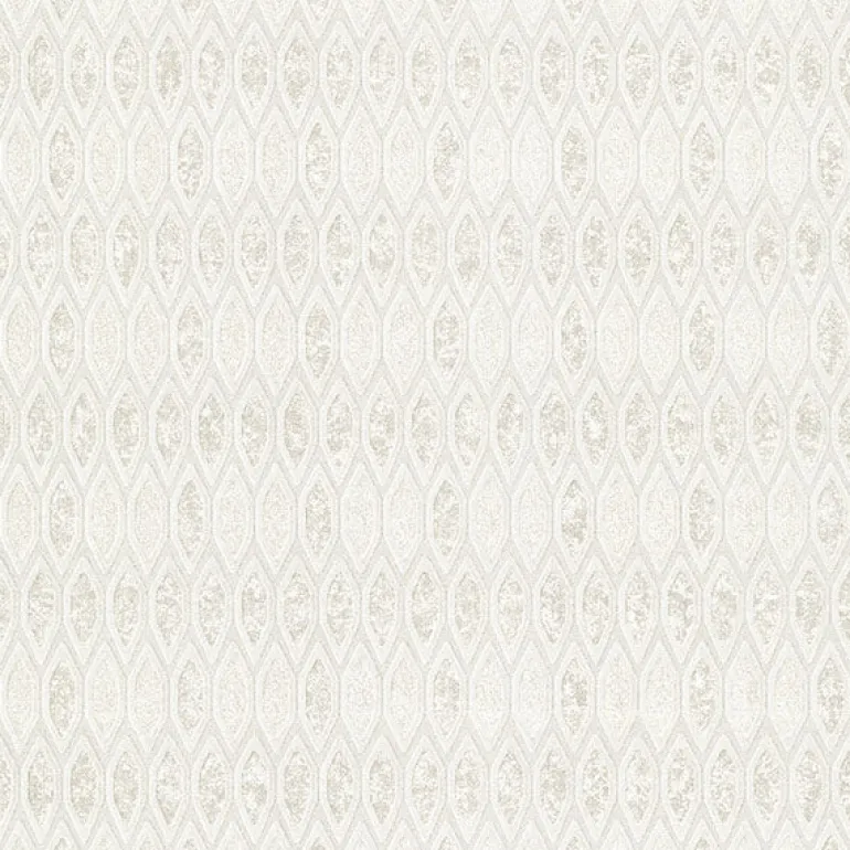 4019-86462 Damour Cream Hexagon Ogee Wallpaper