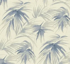 2964-87410 Darlana Blue Grasscloth Wallpaper