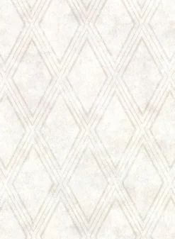 2921-51007 Dartmouth Cream Faux Plaster Geometric Wallpaper