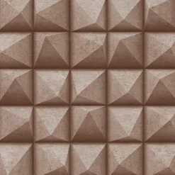 4020-78608 Dax Copper 3D Geometric Wallpaper