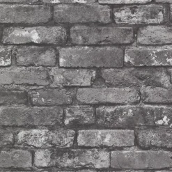2922-21260 Debs Grey Exposed Brick Wallpaper