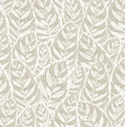 2964-25926 Del Mar Beige Botanical Wallpaper