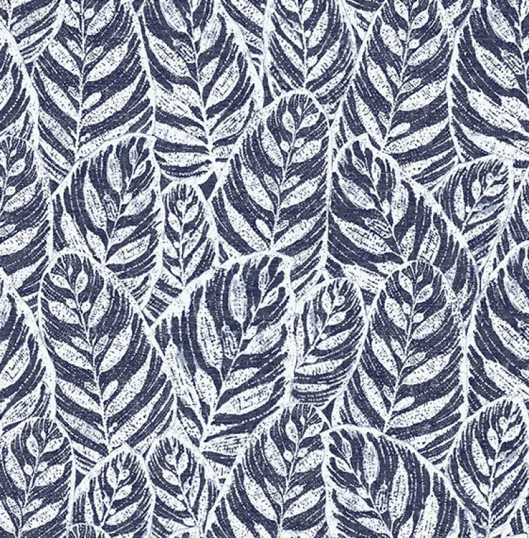 2964-25921 Del Mar Indigo Botanical Wallpaper