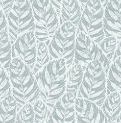 2964-25924 Del Mar Light Blue Botanical Wallpaper