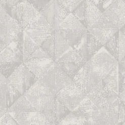 2976-86554 Demir Grey Distressed Geometric Wallpaper
