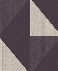395823 Diamond Black Tri-Tone Geometric Wallpaper