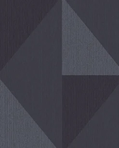 395826 Diamond Blue Tri-Tone Geometric Wallpaper