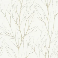 2979-37260-3 Diani Gold Metallic Tree Wallpaper