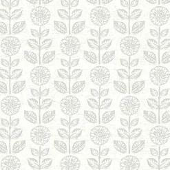 3119-13514 Dolly Light Grey Floral Wallpaper