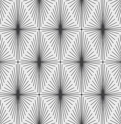 2766-23824 Draper Black Geometric Wallpaper