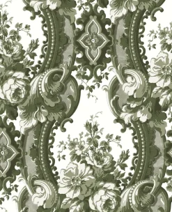 2763-24215 Dreamer Green Damask Wallpaper