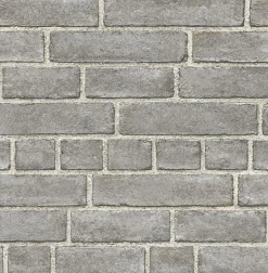 2922-24050 Eggertson Grey Brick Wallpaper