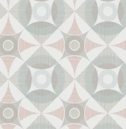 2821-25136 Ellis Multicolor Geometric Wallpaper