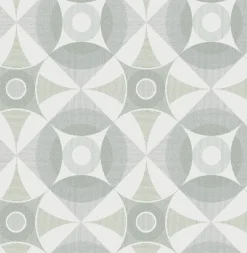2821-25135 Ellis Sage Geometric Wallpaper