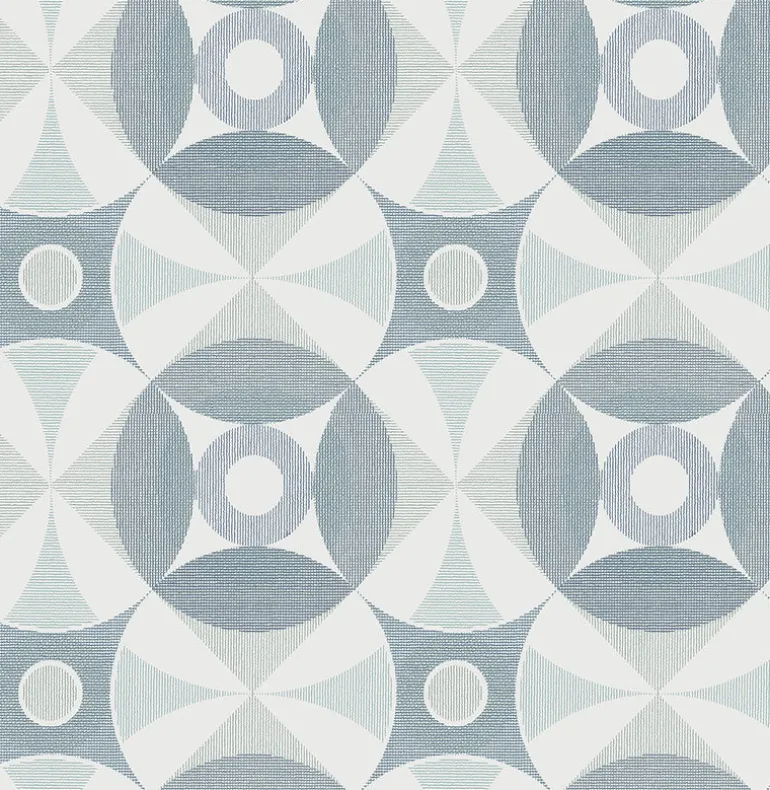 2821-25132 Ellis Teal Geometric Wallpaper
