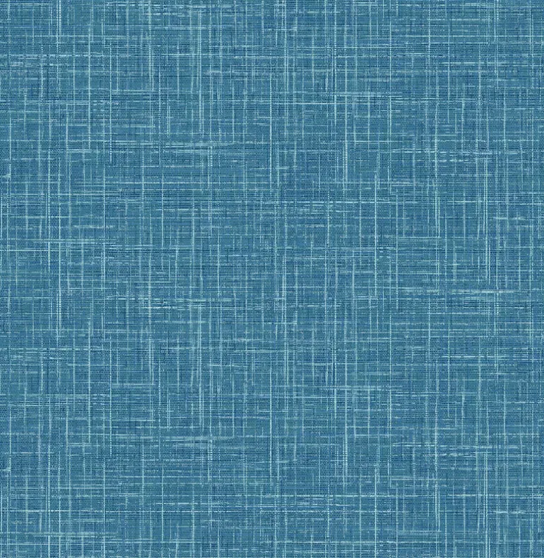 4081-26351 Emerson Teal Faux Linen Wallpaper