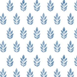 3122-11302 Ervic Neutral Leaf Block Print Wallpaper