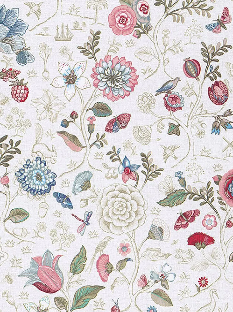 375000 Espen Bone Floral Wallpaper