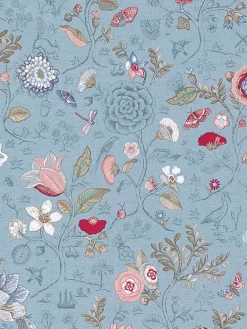 375005 Espen Sky Blue Floral Wallpaper