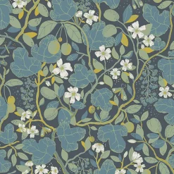 2932-65122 Ewald Blue Garden Vines Wallpaper