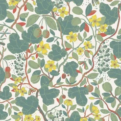 2932-65123 Ewald Turquoise Garden Vines Wallpaper