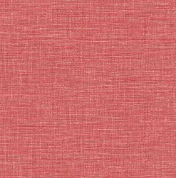 2744-24117 Exhale Coral Faux Grasscloth Wallpaper