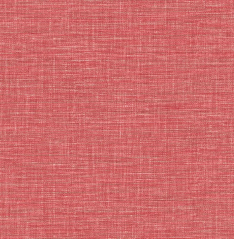 2744-24117 Exhale Coral Faux Grasscloth Wallpaper