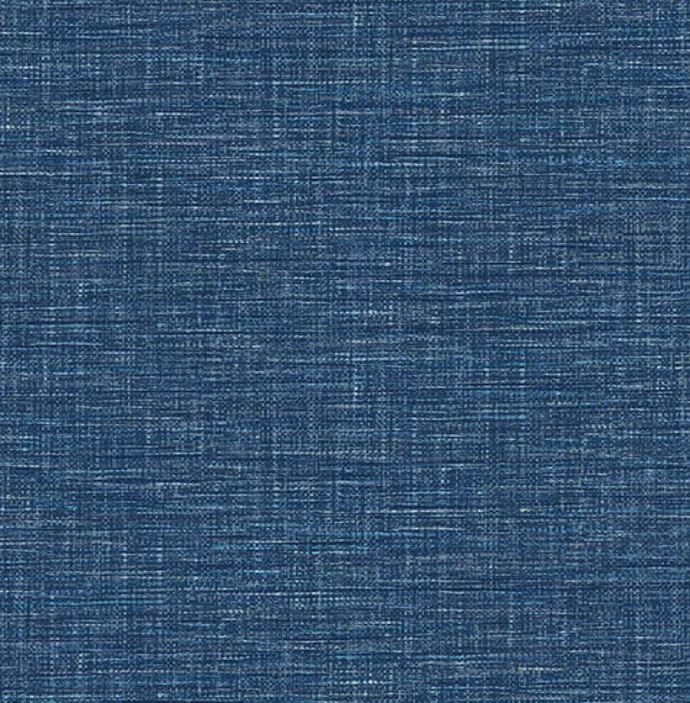 2903-24120 Exhale Dark Blue Faux Grasscloth Wallpaper