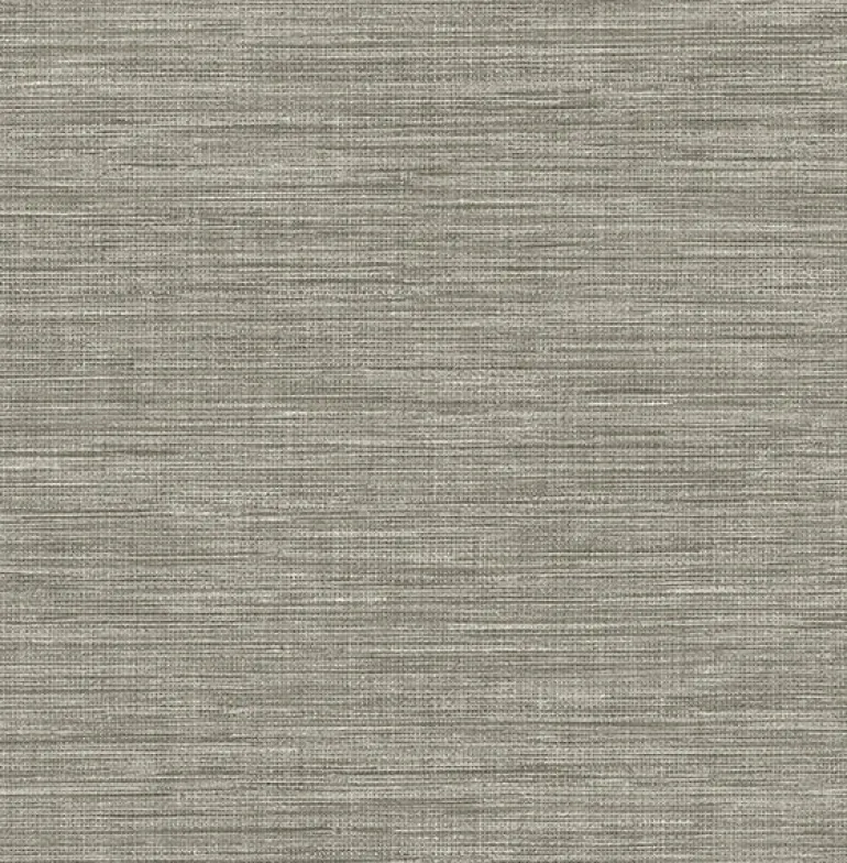 2903-24119 Exhale Grey Faux Grasscloth Wallpaper