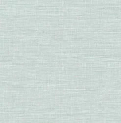 2903-25850 Exhale Light Blue Faux Grasscloth Wallpaper