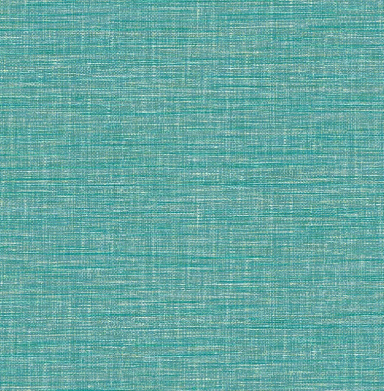 2969-24118 Exhale Turquoise Woven Texture Wallpaper
